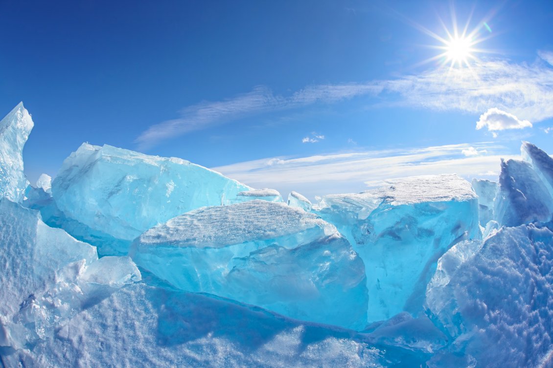 Download Wallpaper Frozen Lake Baikal Siberia HD