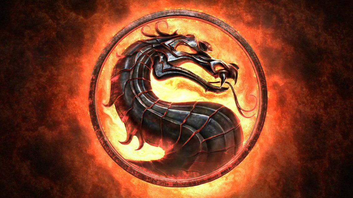 Download Wallpaper Mortal Kombat dragon logo  HD