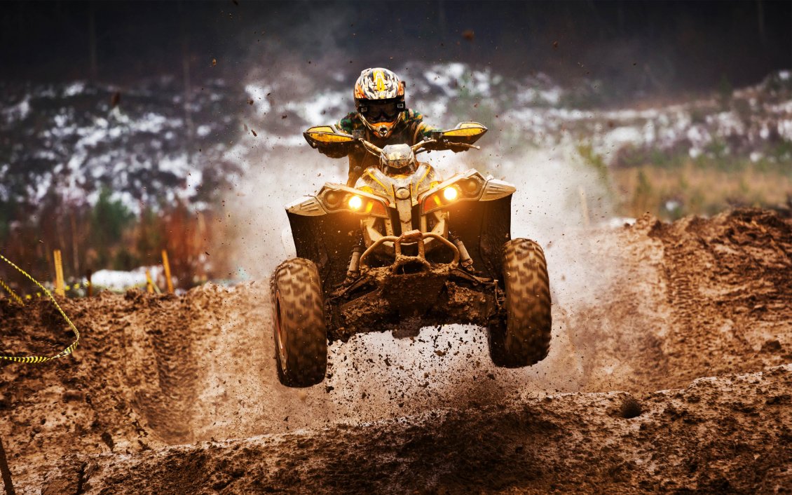 Download Wallpaper ATV motocross and mud