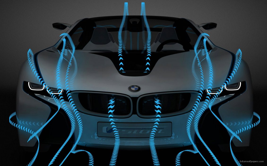 Download Wallpaper BMW i8 The Vision - aerodynamic effect