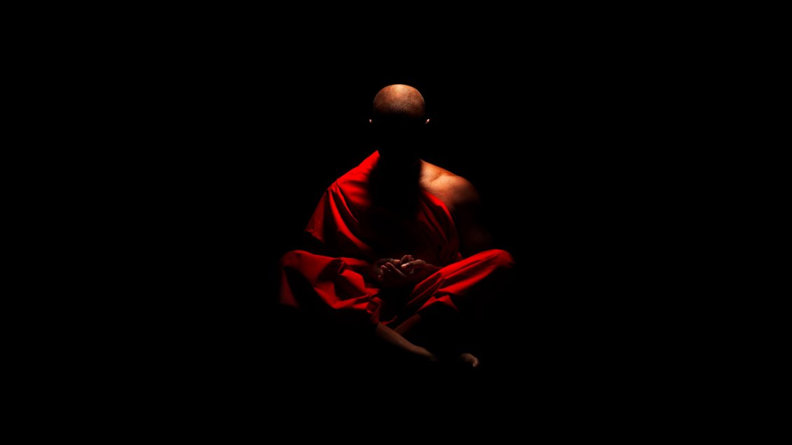 Download Wallpaper Shaolin monk meditating