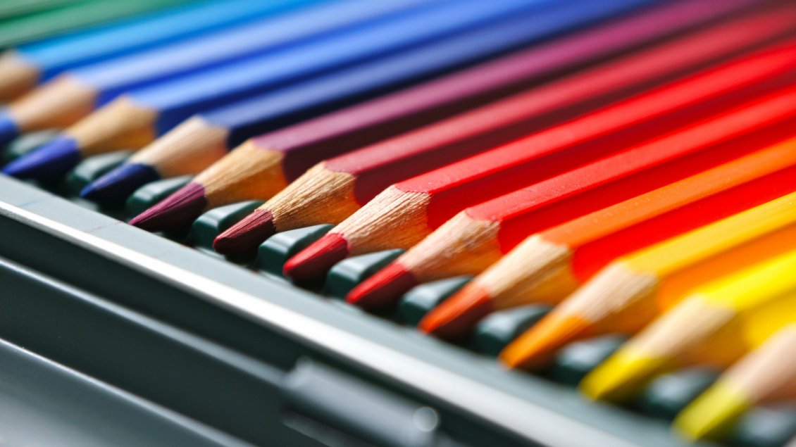 Download Wallpaper Many colored crayons - 3D and HD wallpaper