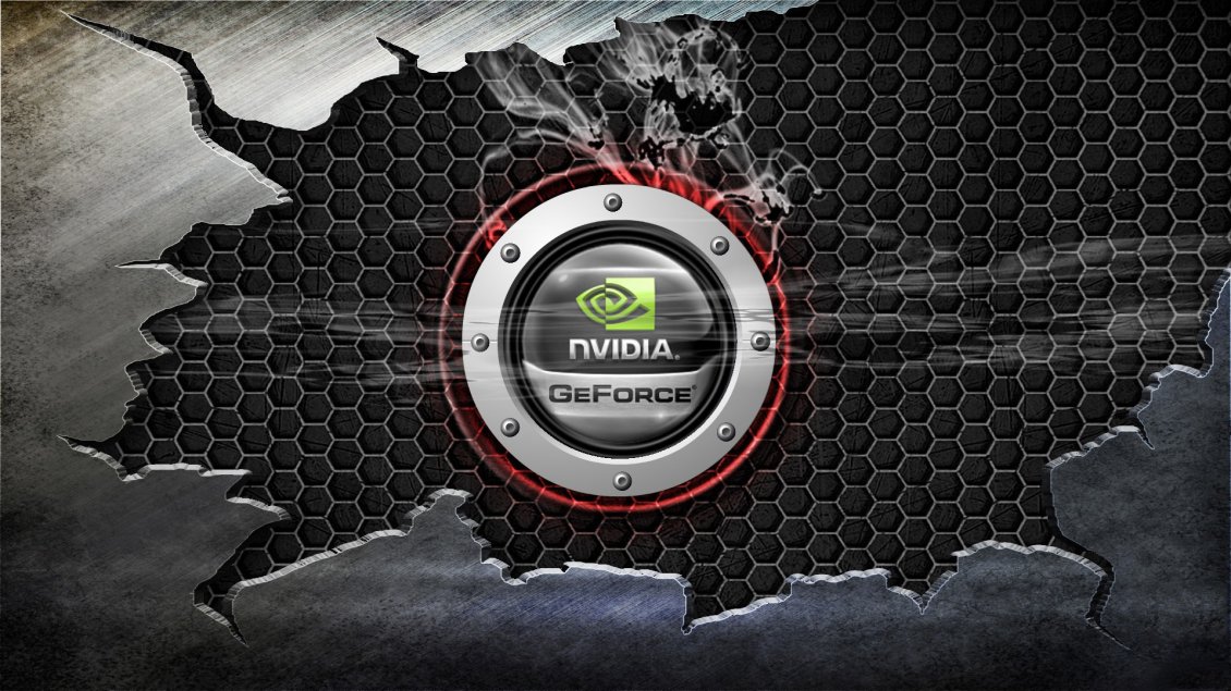 Download Wallpaper nVidia GeForce logo - HD wallpaper