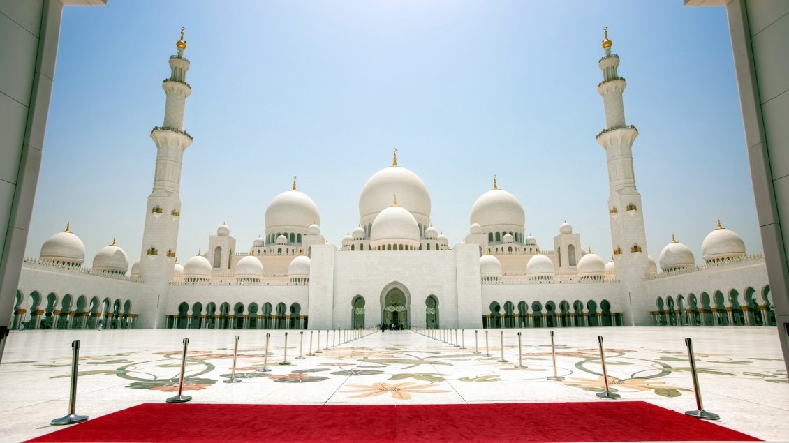 Download Wallpaper Abu Dhabi Sheikh Zayed Mosque - An amazing building