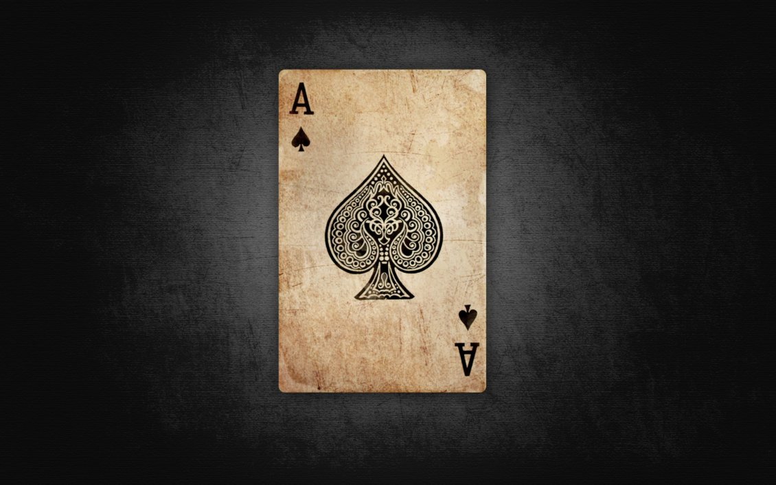 Download Wallpaper Poker time - dirty ace of spades
