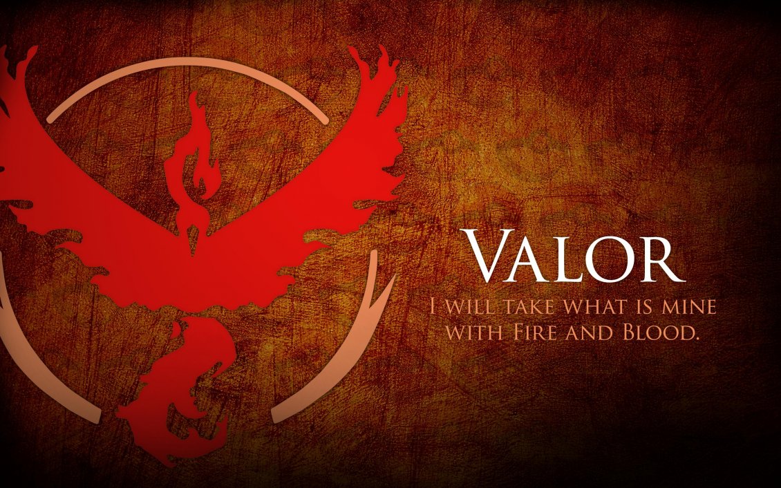Download Wallpaper The red team from Pokemon GO game - The Valor team