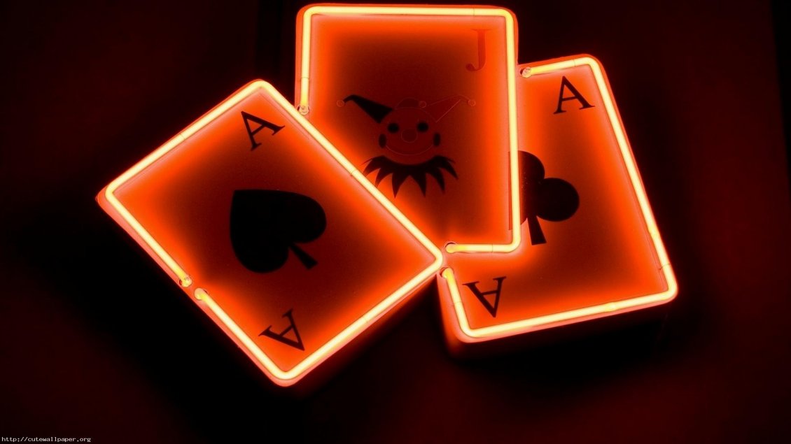Download Wallpaper Poker cards lightning - HD wallpaper
