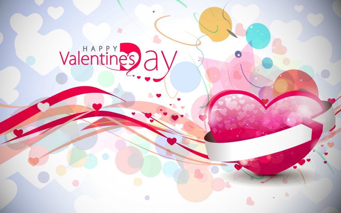 Download Wallpaper Friendly and colourful wallpaper for Valentines Day