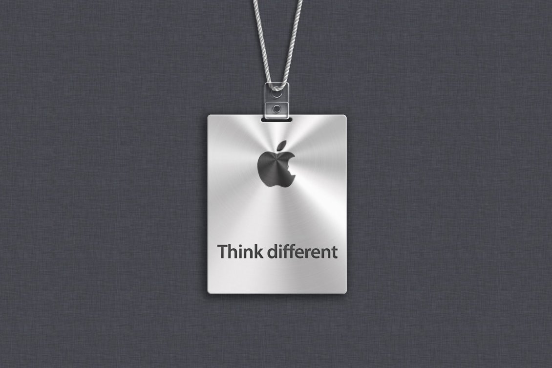 Download Wallpaper Apple logo - Think Different - HD wallpaper