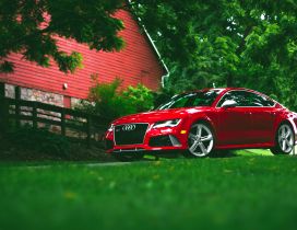 Audi rs7 red HD