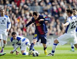 Leo Messi in action
