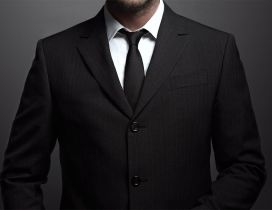 Man in a black suit HD