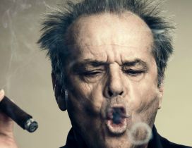 Jack Nicholson smoking cigar