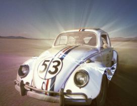 Herbie 53 in the desert - Herbie The Love Bug