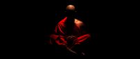 Shaolin monk meditating