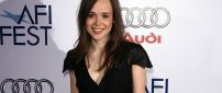 Ellen Page an Canadian actress in black