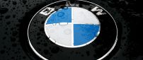 BMW symbol with water drops - HD wallpaper