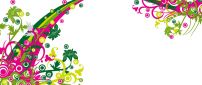 Pink and green vector and design wallpaper