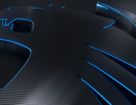 Abstract black and blue HD wallpaper