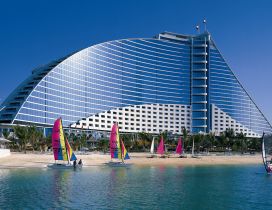 Jumeirah hotel on the beach from Dubai