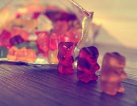 A package of jelly bears on the table