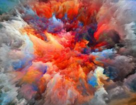 Explosion of colors - HD wallpaper