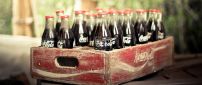 Old Coca-Cola box and bottles - Vintage image