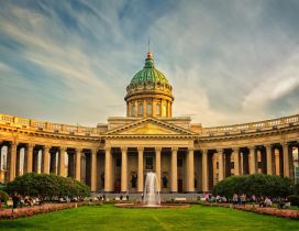 The Kazan Cathedral form St. Petersburg Russia