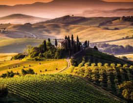 Beautiful nature landscape from Tuscany, Italy