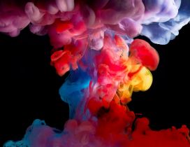 Many colorful smoke - Abstract wallpaper