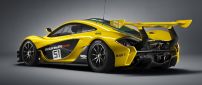 Yellow and green McLaren F1 GTR - Sport car