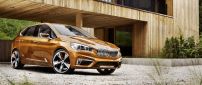 Golden BMW Concept Active Tourer