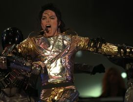 The great Michael Jackson at concert