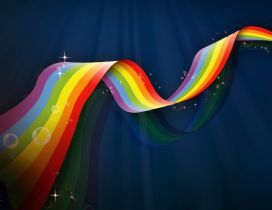 Sweet rainbow in the mirror - HD wallpaper