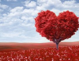 Wonderful magic love tree - Happy Valentine's Day