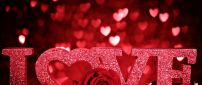 I love you - beautiful red wallpaper - Happy Valentine's Day