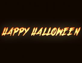 Happy Halloween on a dark background - HD wallpaper