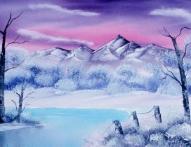 Wonderful winter painting - HD nature wallpaper
