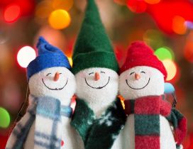 Three little snowmen - Smile for Christmas night