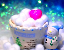 Sweet Christmas for you - Cup with Hot chocolate