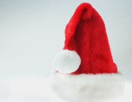 Red Christmas hat - Happy Winter Holiday