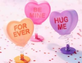 Be mine for ever - Hug me and love me - Happy Valentines Day