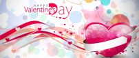 Friendly and colourful wallpaper for Valentines Day