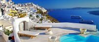 Wonderful summer Holiday in Santorini - Blue water