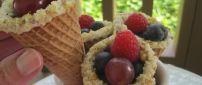 Fruit ice-cream in Autumn season - Vitamins of nature
