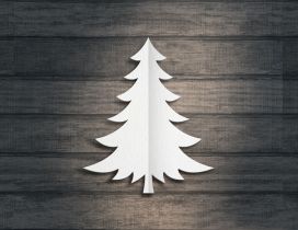 Paper Christmas tree - Happy winter holiday
