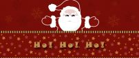 Ho Ho Ho Santa Claus is coming tonight - HD red Christmas