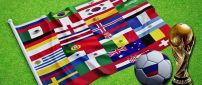 One flag with all country flag in Fifa World Cup Russia 2018