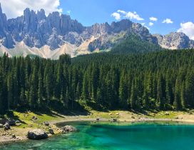 Small mountain lake in Italy - Wonderful nature landscape