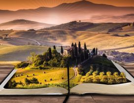 Small Italian country side in a book - Wonderful view
